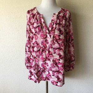 Max Studio Silk Blouse L